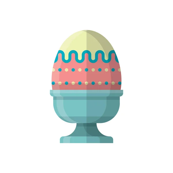 Paskalya Yumurtası Ikonu Vektör Illüstrasyon Grafik Tasarımı — Stok Vektör
