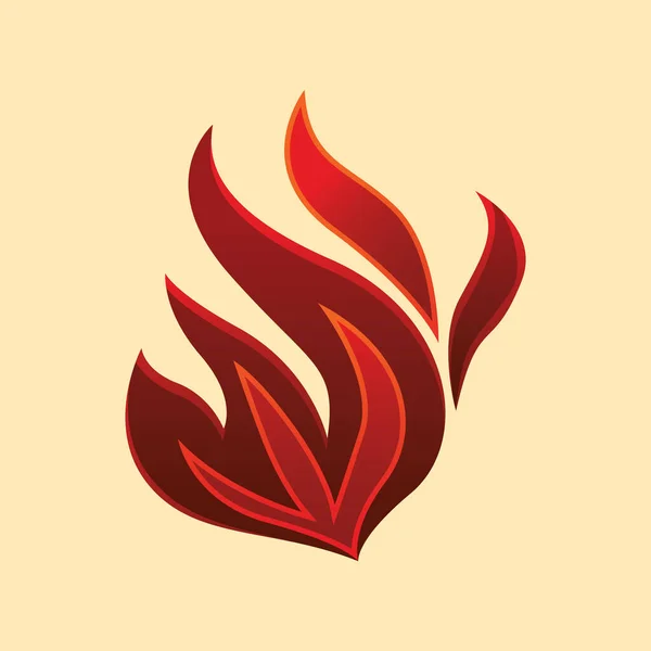 Obrázek Vektoru Ikon Požáru — Stockový vektor