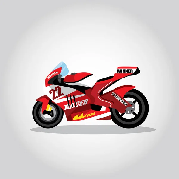 Disegno Logo Moto Vettoriale Illustrazione — Vettoriale Stock