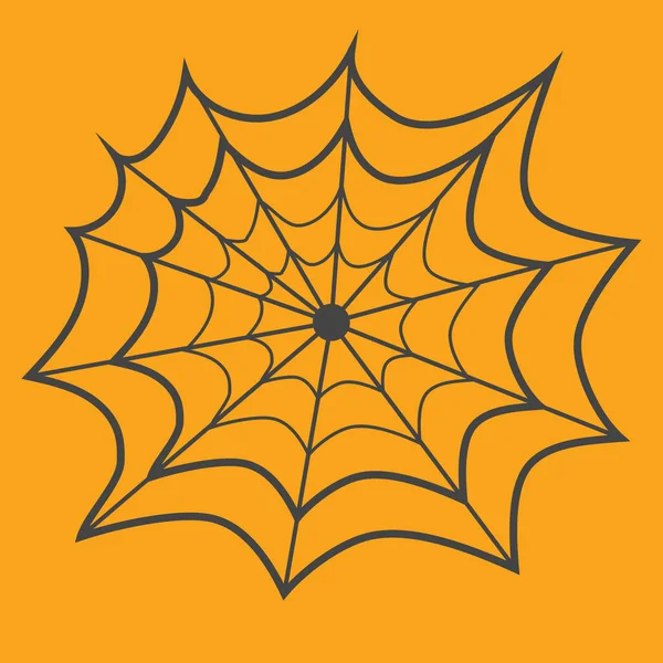 Araña Web Vector Ilustración — Vector de stock