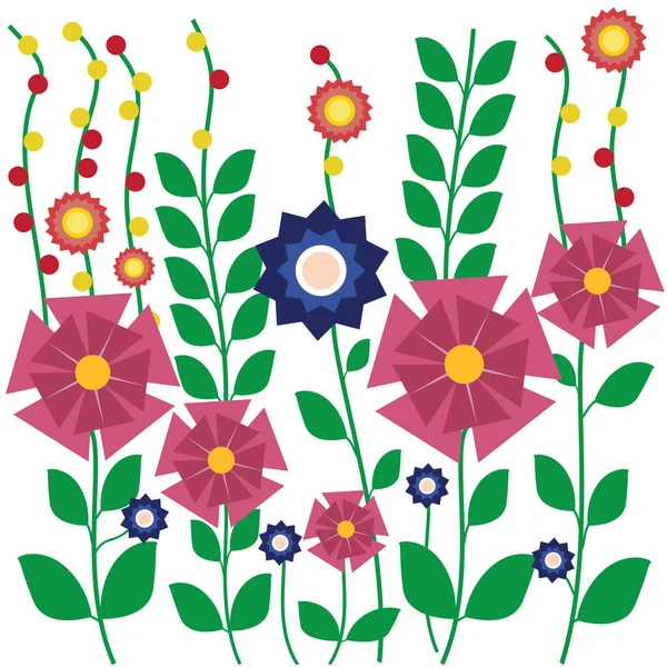 Ilustración Vectorial Fondo Floral — Archivo Imágenes Vectoriales