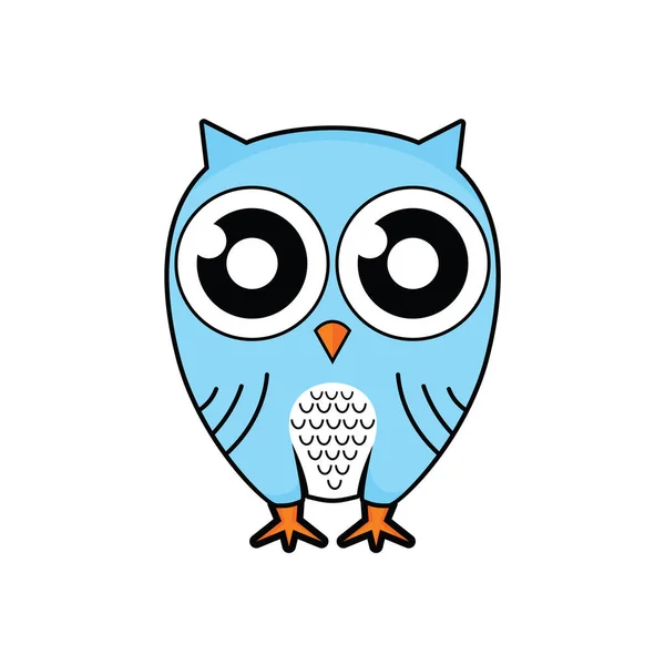 Cute Owl Vector Illustration — Stock Vector