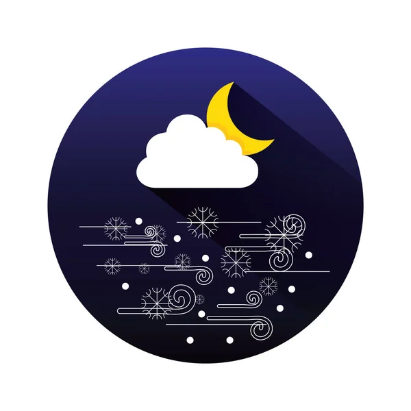 Illustrazione Vettoriale Icona Meteo — Vettoriale Stock