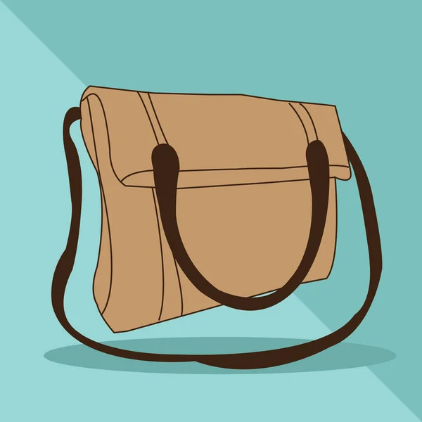 Vektor Illustration Einer Tasche Mit Aktentasche — Stockvektor