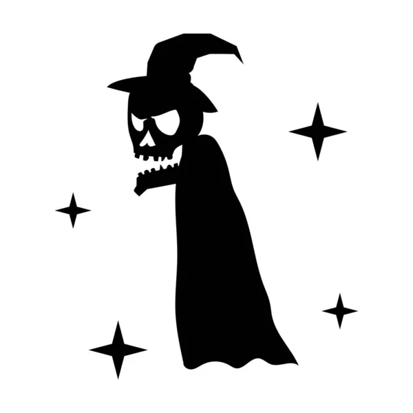 Halloween Kürbis Symbol Auf Weißem Hintergrund Vektorillustration — Stockvektor