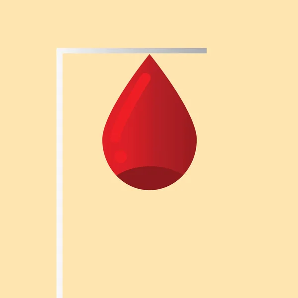 Ícone Doação Sangue Ilustração Vetorial — Vetor de Stock