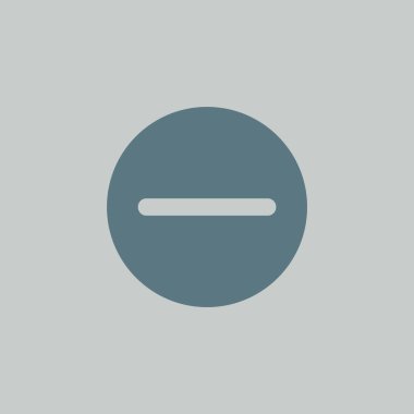 eksi işaret simgesi, vektör illüstrasyonu