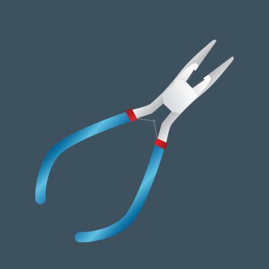 Karanlık bir arka planda uzun bir kerpeten çizimi. düz 3d görüntüleme