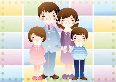 Tabletli bir ailenin resmi