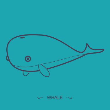 Bir balık simgesinin vektör çizimi