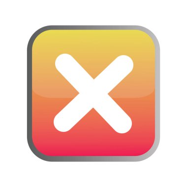 Düğme düz simgesi, vektör illüstrasyonu