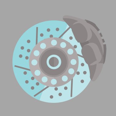 Yuvarlak düz bir simgenin vektör illüstrasyonu