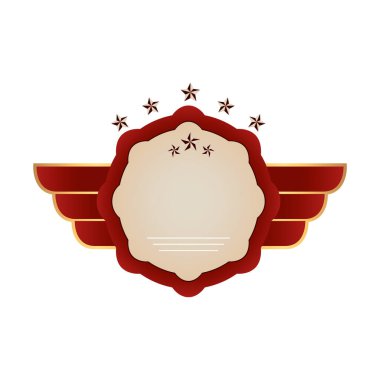 Vintage etiketinin vektör illüstrasyonu