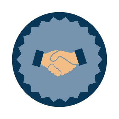 El sıkışma simgesi vektör illüstrasyonu