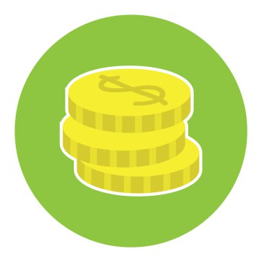 para düz simgesi, vektör illüstrasyonu