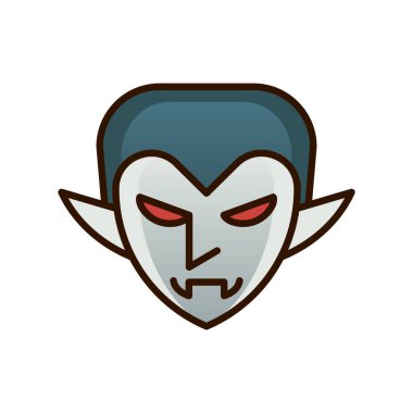 Yüz ifadesi vektör illüstrasyon tasarımlı yüz maskesi