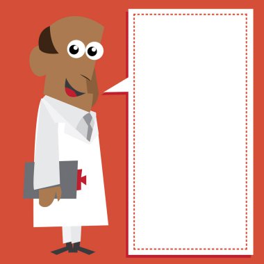Doktor için vektör illüstrasyonu