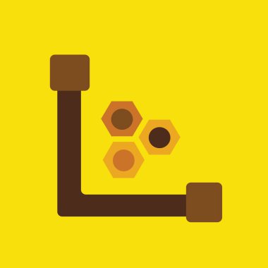 Modern oto tamir simgesinin vektör illüstrasyonu