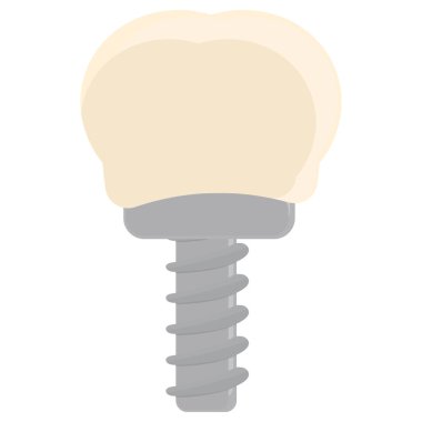 Diş düzlüğü simgesi, vektör illüstrasyonu