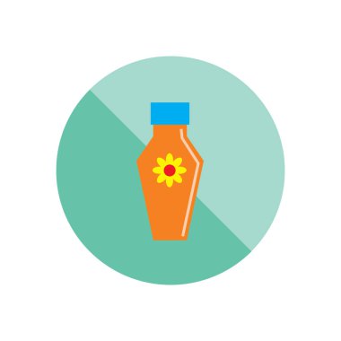 Doğal kozmetik ikonu. vektör illüstrasyonu