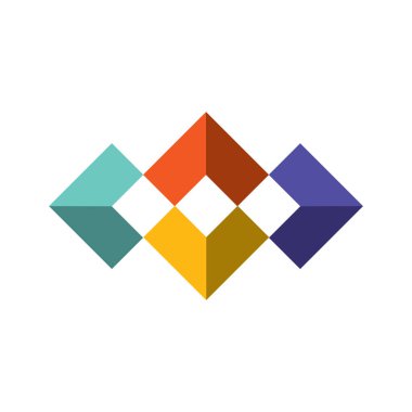 Soyut geometrik iş şablonu. vektör illüstrasyonu