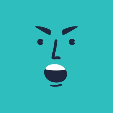 Bir çizgi film karakterinin vektör çizimi