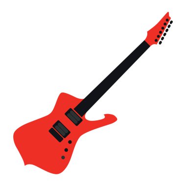 Bir gitarın vektör illüstrasyonu