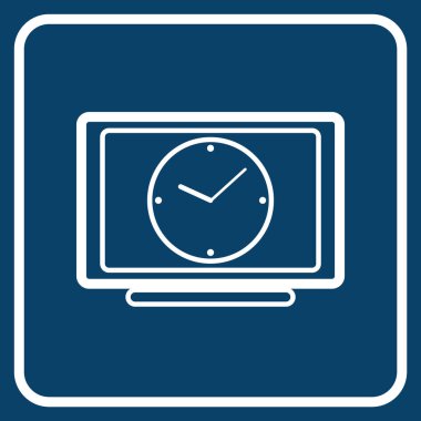 Saat simgesi. Web tasarım biçimi