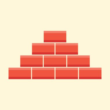 tuğla duvar vektör simgesi