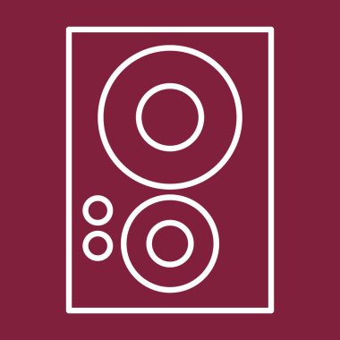 Vinil simgesinin vektör illüstrasyon tasarımı