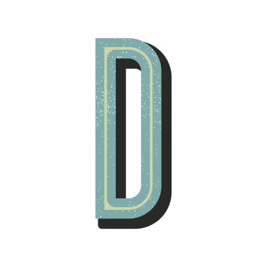 Beyaz arkaplanda izole edilmiş alfabe harfi 