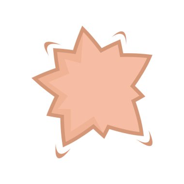 vektör, kırmızı komik konuşma balonu simgesi.