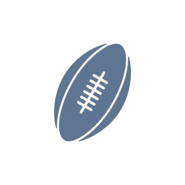 Amerikan futbol ikonunun vektör illüstrasyonu