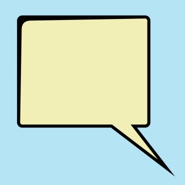 Soyut konuşma balonu. vektör illüstrasyonu