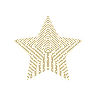 Beyaz arkaplanda yıldız vektör simgesi