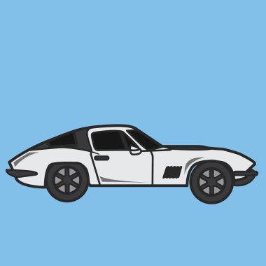 Yarış, ulaşım, vektör illüstrasyonu 