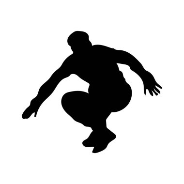 erkek siluet vektör sanatı.