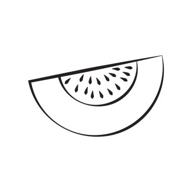 Karpuz ikonu. düz dizayn biçimi 10