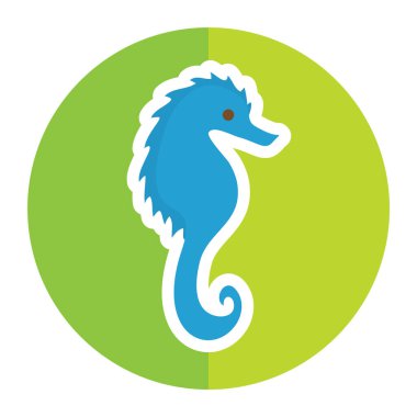 Çizgi film at simgesinin vektör çizimi