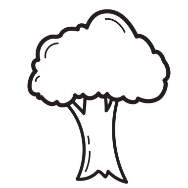 ağaç simgesi vektör illüstrasyonu