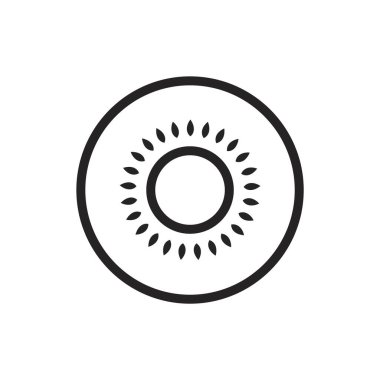 Karpuz simgesinin vektör illüstrasyonu