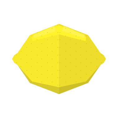 Sarı limon beyaz arkaplanda izole