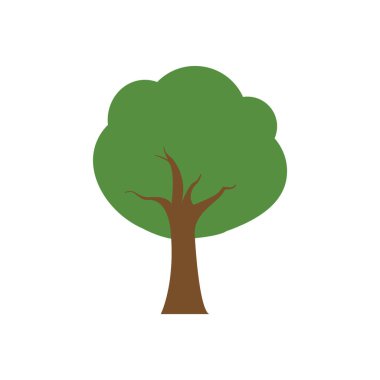 ağaç simgesi vektör illüstrasyonu