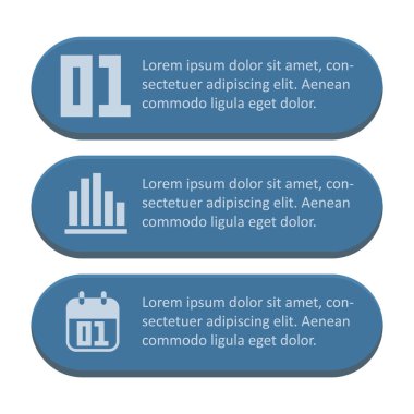 Metin ile bilgi grafik şablonunun vektör illüstrasyonu