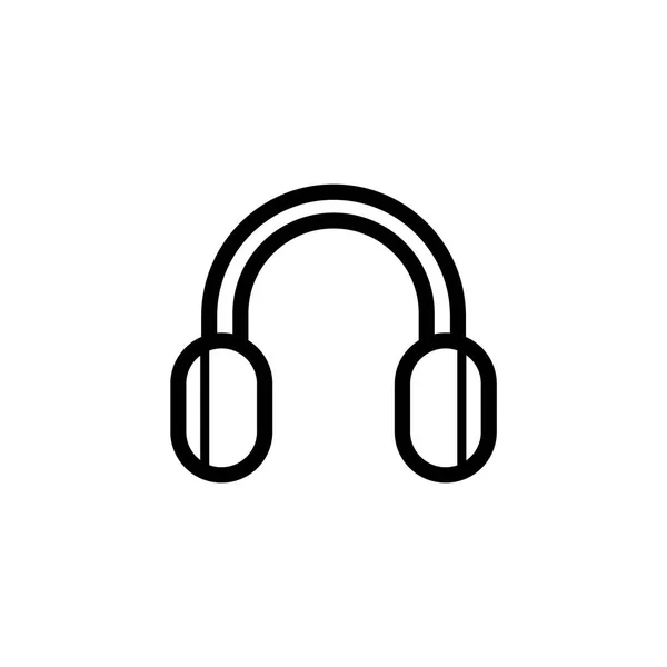 Ακουστικά Διανυσματική Απεικόνιση Εικονίδιο Στοιχείο Φόντο — Διανυσματικό Αρχείο