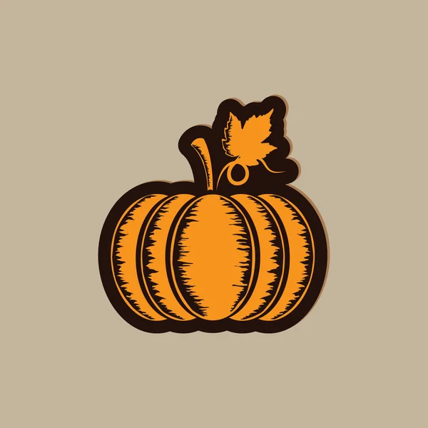 Icono Calabaza Vector Ilustración — Archivo Imágenes Vectoriales