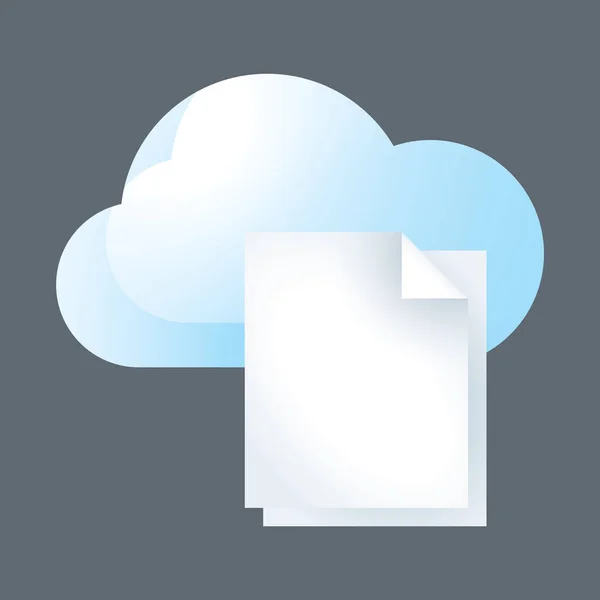 Cloud Computing Konzept Mit Icon Design Vektorabbildung Eps Grafik — Stockvektor