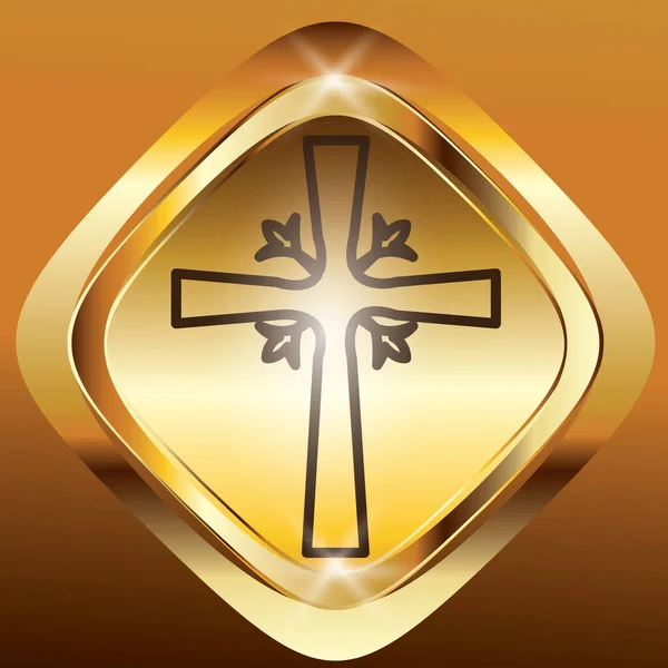 宗教的シンボルのベクトル図 — ストックベクタ