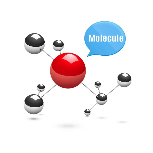 Representación Molécula — Vector de stock
