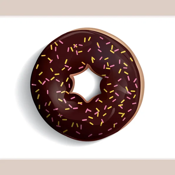 Пончиковая Векторная Иллюстрация Фон Элемента Значка — стоковый вектор